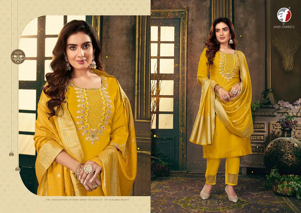 Vol 5 Dola by Af Shehnai Silk Kurti Pant With Dupatta Collection